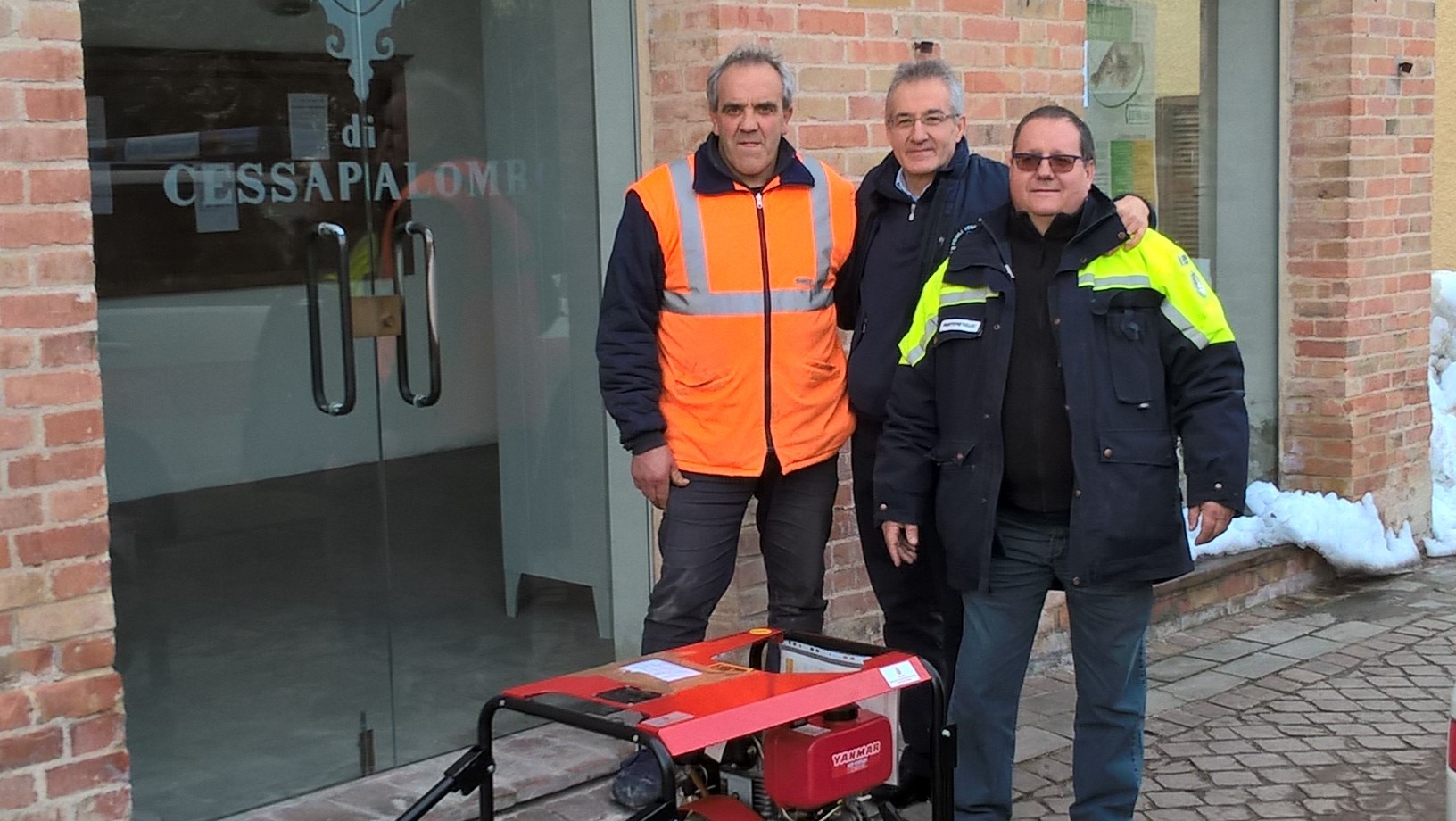 generatore donato al Comune di cessapalombo