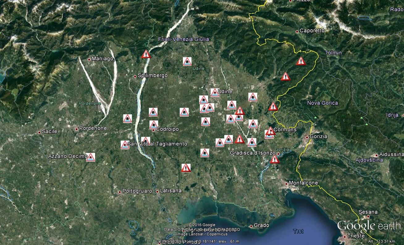 mappa segnalazioni e interventi