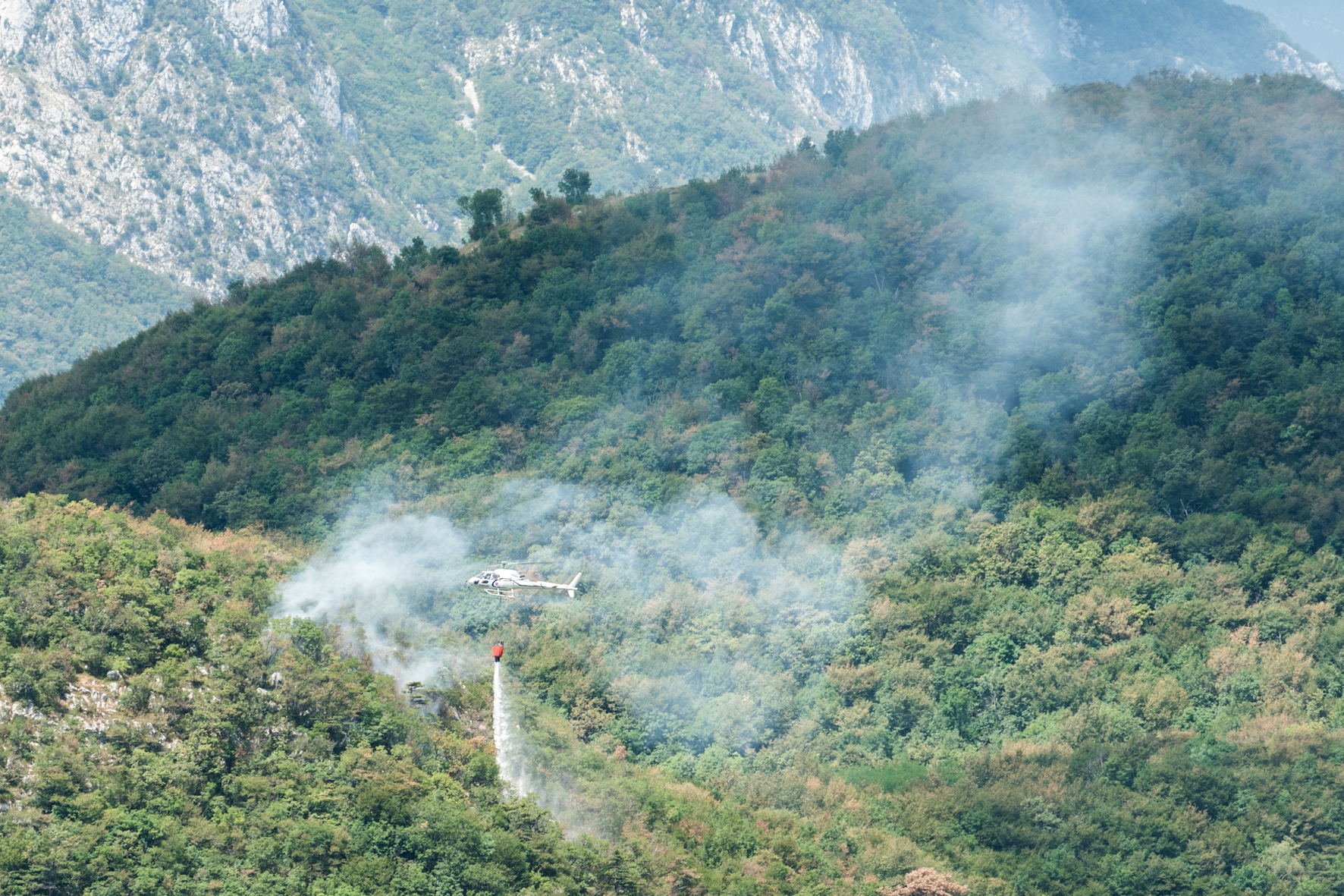 incendio boschivo Gemona
