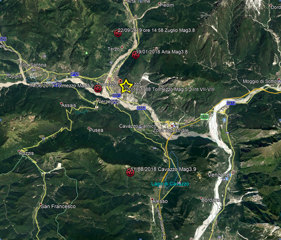 TERREMOTO ZUGLIO 22-9-2019