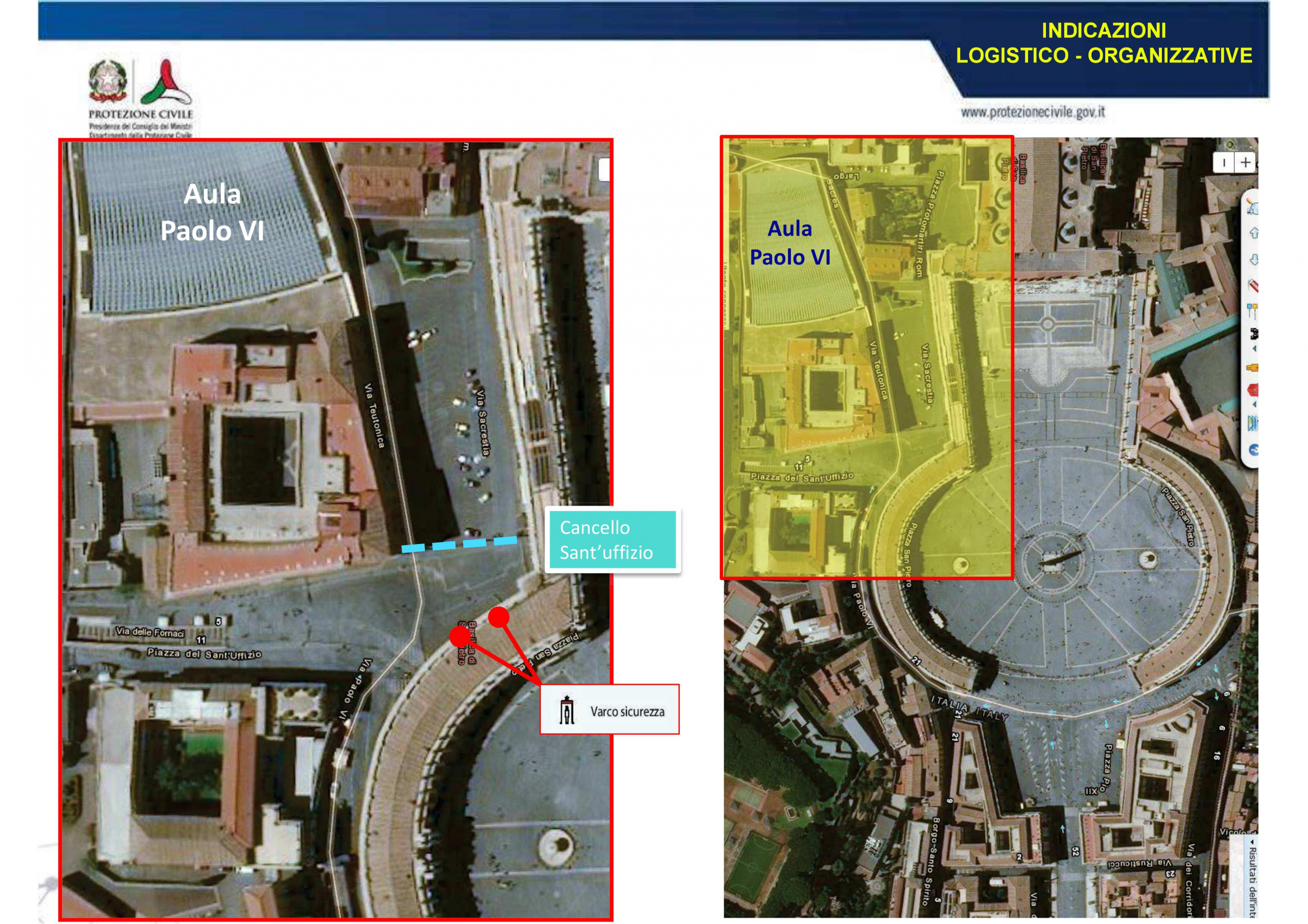 Accesso Aula Paolo VI