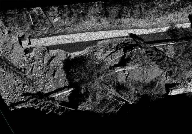Esempio di scansione di una porzione della frana di Passo Pramollo