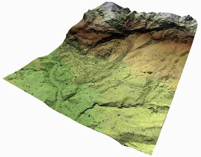 Modello 3D di Passo della Morte