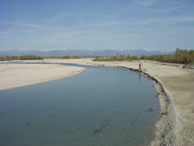 Il Tagliamento dal ponte di Casarsa della Delizia