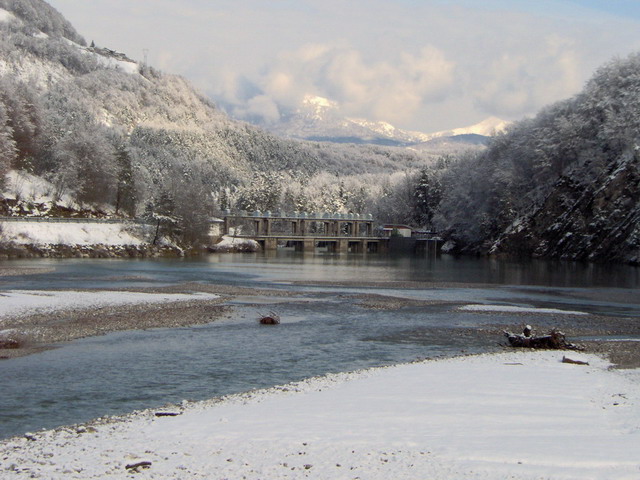  Il lago artificiale di Caprizi sul Tagliamento