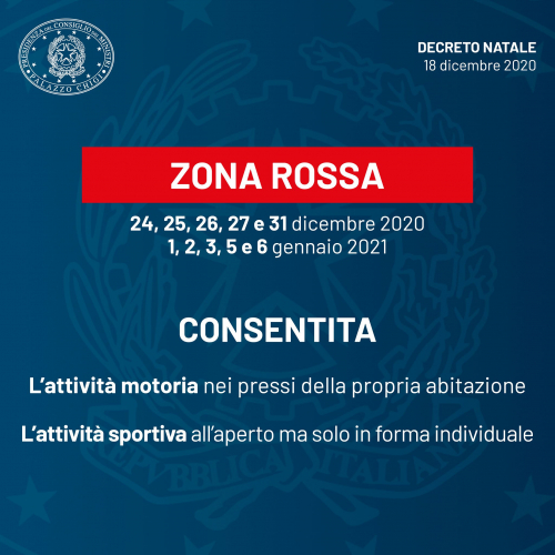 ZONA ROSSA SPOSTAMENTI CONSENTITI