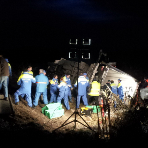 Intervento per camion rovesciato n. 36 / 89584