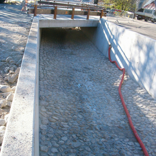 Ponte sul fiume Fella presso Camporosso dopo i lavori / 349