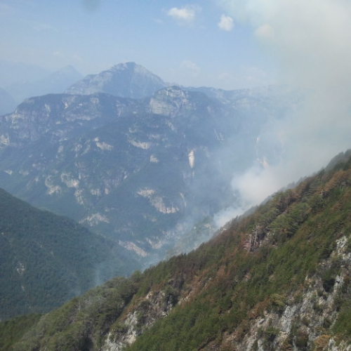 Interventi per incendi monte Jovet e monte Le Piche del 23/07 n. 1 / 97918