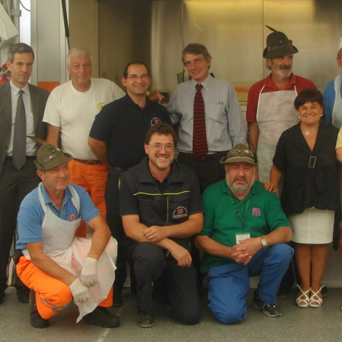 Visita europarlamentare David Sassoli  e Presidente provincia de L'Aquila Stefania Pezzopane n. 2 / 42285