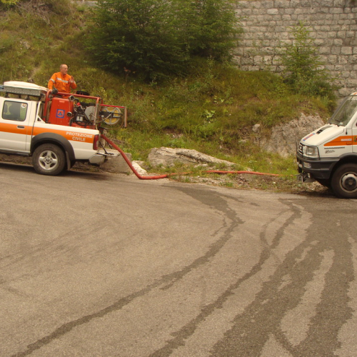 Volontari AIB di Cividale interventi sull'incendio di Chiusaforte a Chiout Cali n. 3 / 98199