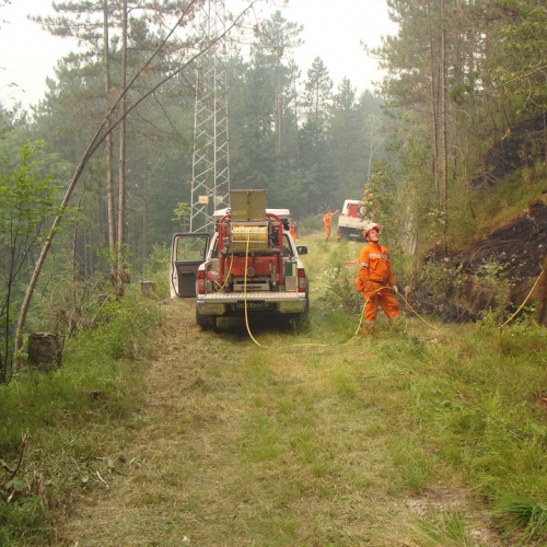 Volontari AIB di Cividale interventi sull'incendio di Chiusaforte a Chiout Cali n. 6 / 98202