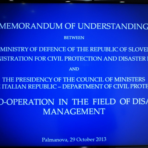 Firma Memorandum Italia-Slovenia n. 1 / 101456