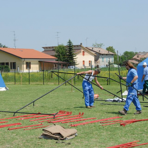 Allestimento campo a Quarantoli n. 4 / 82221