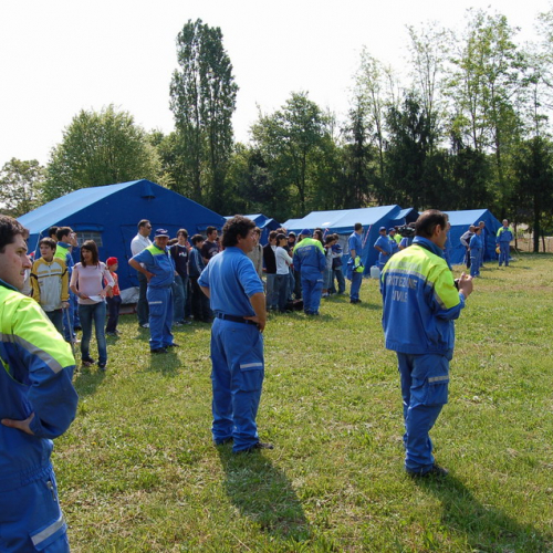 Ruda foto 38: gli alunni delle terze medie delle scuole di Perteole ed Aiello / 10612