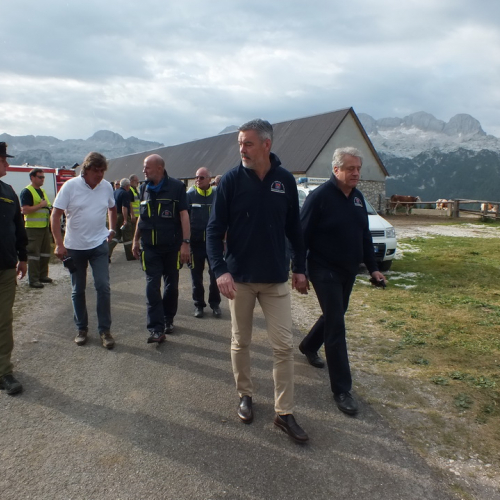 Incendio monte Jovet sopralluogo Assessore n. 10 / 98266