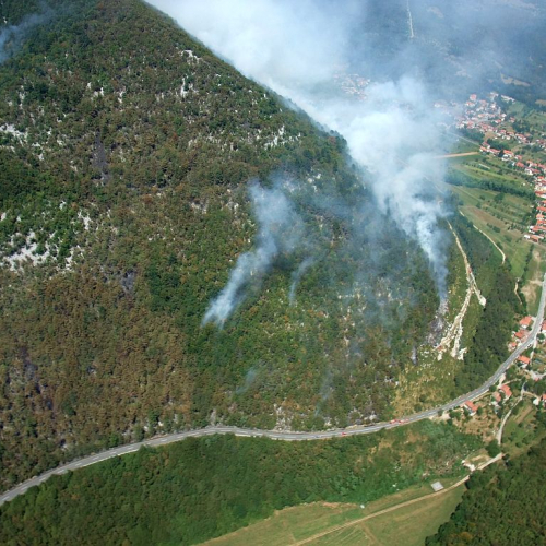 foto aeree incendio boschivo n. 3 / 85264