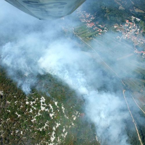 foto aeree incendio boschivo n. 14 / 85275
