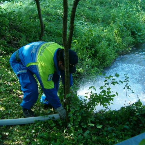 San Pier d'Isonzo foto 14: utilizzo motopompe per far defluire l'acqua / 10661