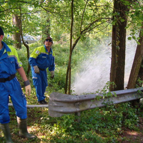 San Pier d'Isonzo foto 15: utilizzo motopompe per far defluire l'acqua / 10662