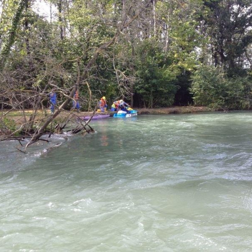 Recupero canoisti fiume Stella foto n.7 / 111025