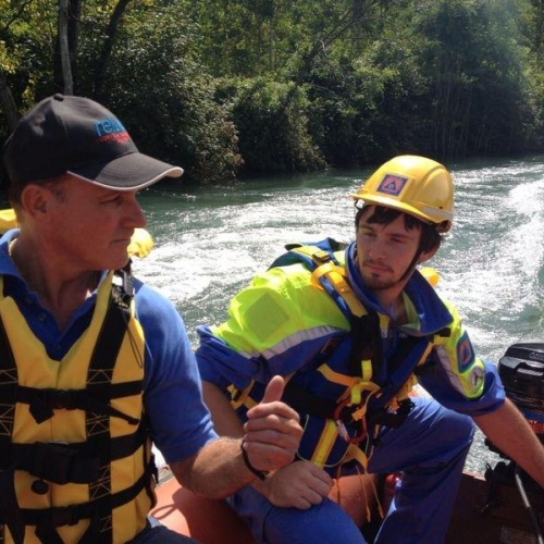 Recupero canoisti fiume Stella foto n.2 / 111020