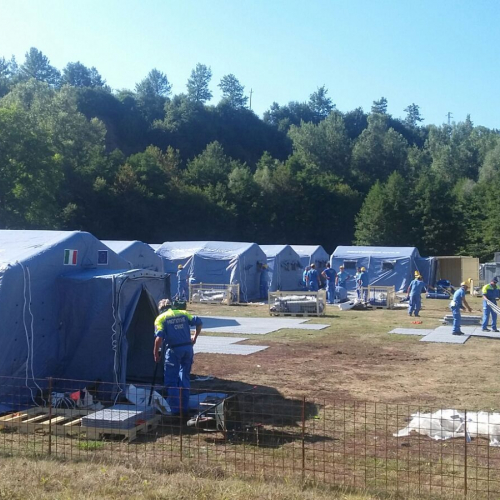 Allestimento tendopoli Amatrice / 116853
