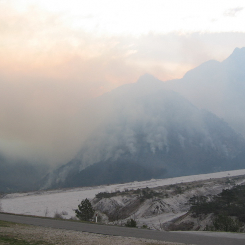 Incendio boschivo a Illegio di Tolmezzo n. 1 / 79495