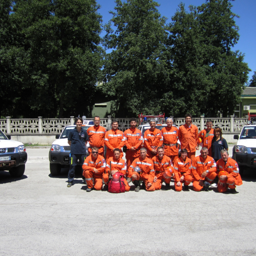 I volontari del 3∞ turno AIB Puglia alla base di Jacotenente / 97973