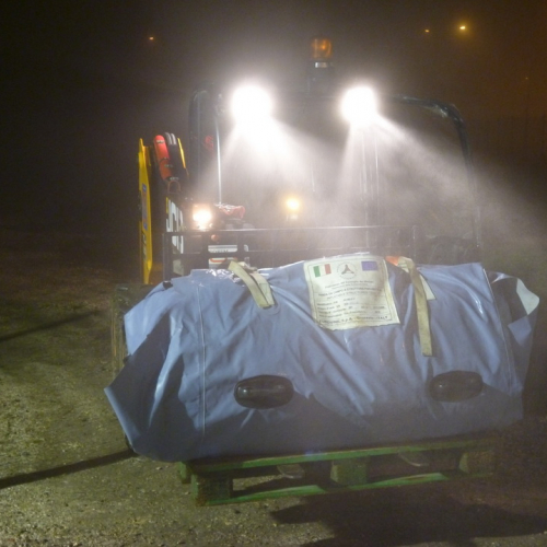 L'ultima tenda impacchettata lascia il campo Friuli n. 2 / 87692