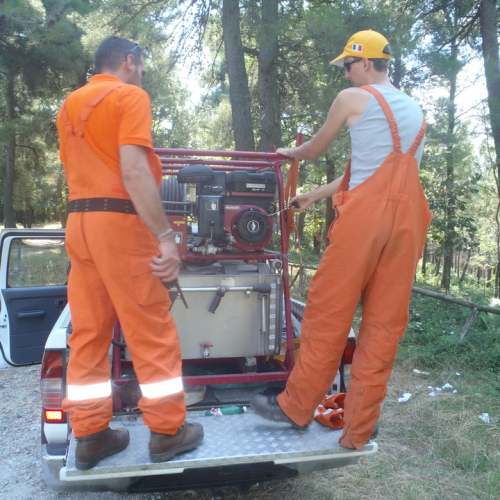 I volontari del 7∞ turno AIB in Puglia n. 13 / 98684
